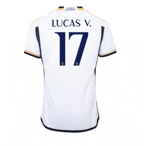 Fotballdrakt Herre Real Madrid Lucas Vazquez #17 Hjemmedrakt 2023-24 Kortermet